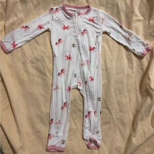 Pink Unicorn Kyte Baby Romper